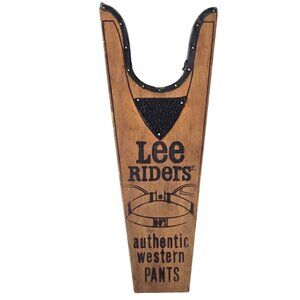 Lee Riders Cowboy Bootjack Vintage Advertising Cowboy Jeans Boot Jack Collectibl